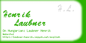 henrik laubner business card